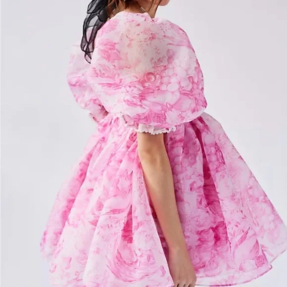 Selkie Pink Floral Long Sleeve Dress - Picture 8 of 8